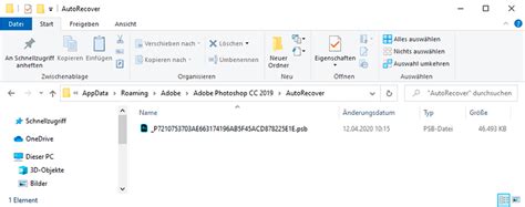 Wiederherstellung Von Adobe Photoshop Dateien Psd