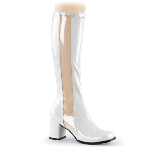 Botte Transparente Et Blanche Talon Carr Petite Taille Prix