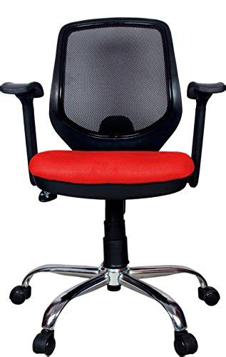 Rajpura Medium Back Revolving Chair With Push Back Mechanism In Red