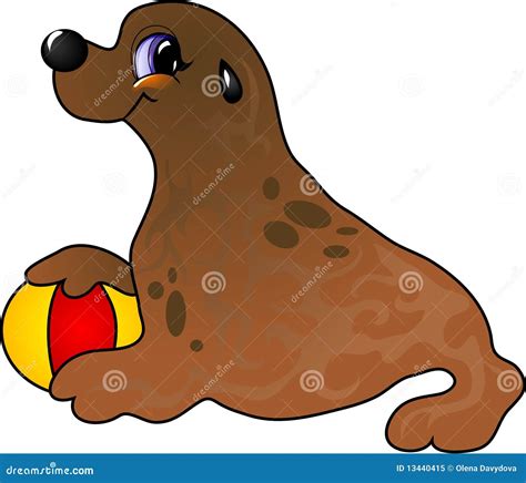 Cartoon Sea Lion Royalty Free Stock Photo - Image: 13440415