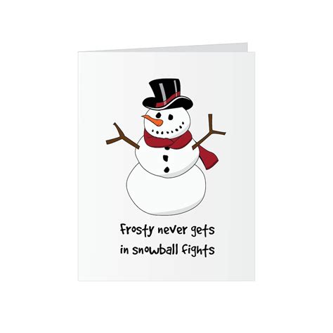 Frosty The Snowman Christmas Card Funny Christmas Christmas Greeting