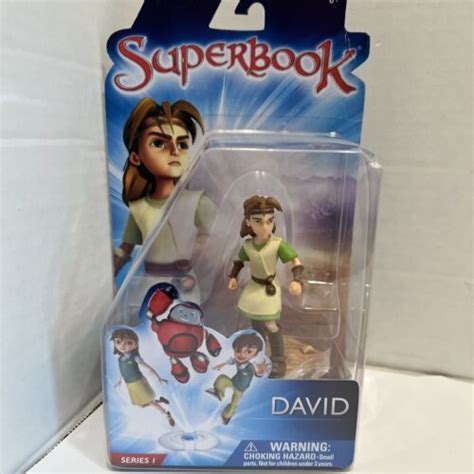 Superbook David Goliath Series 1 Christian Bible Action Figure CBN 2014 ...