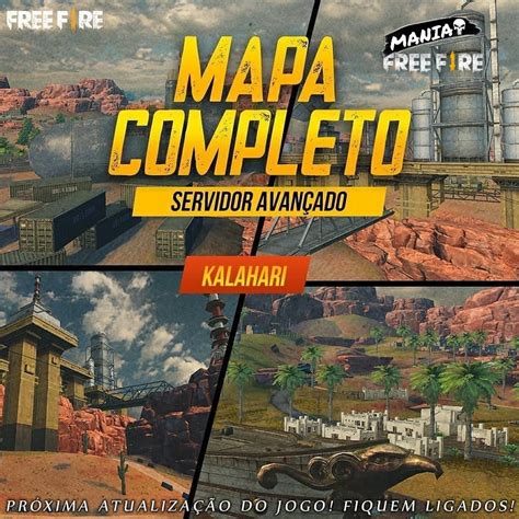 Mapa Kalahari Completo Servidor Avançado de Free Fire Mania Free Fire