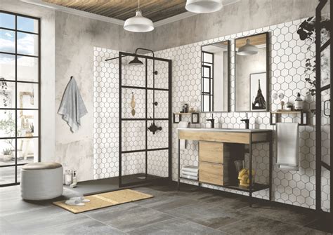 Estilo industrial en el baño con Vinci de Salgar Banium Salle