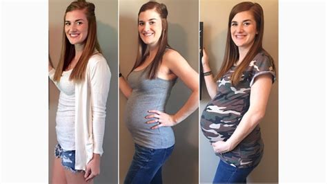 Pregnancy Transformation Week By Week Progress Youtube