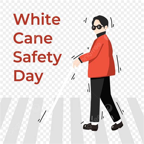 International Day Hd Transparent White Cane Safety Day International