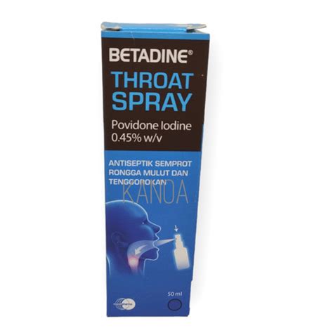 Jual BETADINE Sore Throat Mouth Spray Antiseptik Semprot Tenggorokan