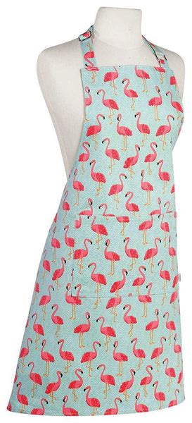 Chef Apron Flamingos The Seasoned Gourmet