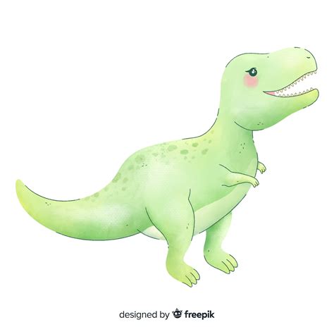 Premium Vector Watercolor T Rex Background