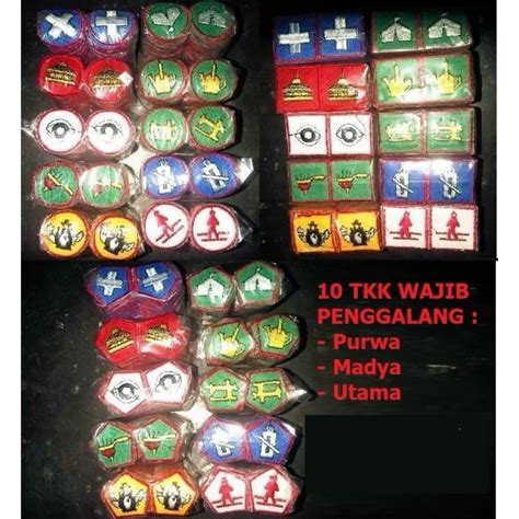 jual badgebet tkk pramuka penggalang wajib bordir shopee indonesia
