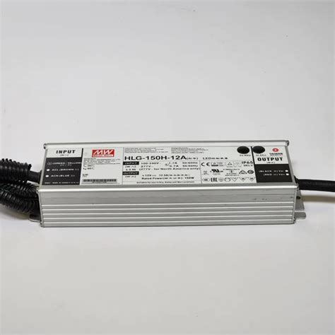 Mean Well HLG 150H 12A AC DC Single Output LED Driver With Built In PFC