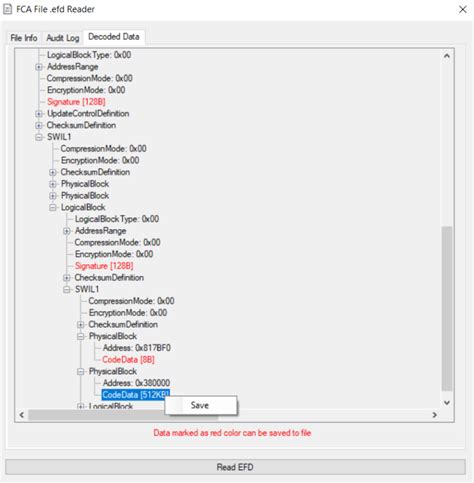 Chrysler Efd Fca To Bin Converter Extract Decode Fca Efd Files