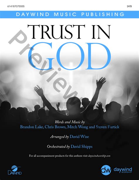 Trust in God (SATB ) by Brandon Lake, Chris | J.W. Pepper Sheet Music