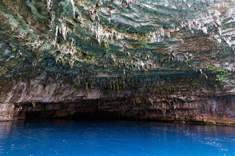 Melissani Cave of Kefalonia in Greece Stock Photo - Image of grotto ...