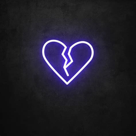 Heart Broken LED Neon Sign - Neon Direct