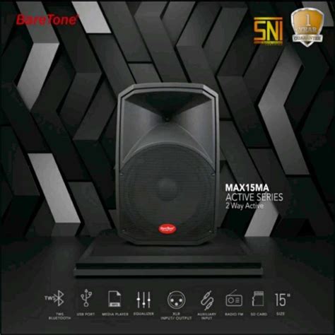 Jual Speaker Aktif 15 Inch Original Baretone Max15ma Speaker Active