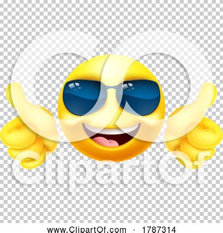 Emoji Emoticon Face In Sunglasses Cartoon Icon By AtStockIllustration