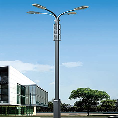 Galvanized Lamp Post Height M M Street Light Poles Qatar Cheap Price