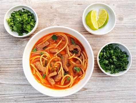 Spicy Thai Beef Noodle Soup - Flavorful Eats