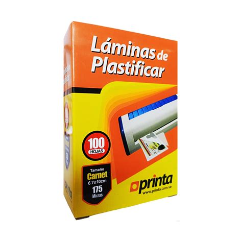 Lamina de Plastificar Tamaño Carnet 67 x 100 mm Printa Megabyte