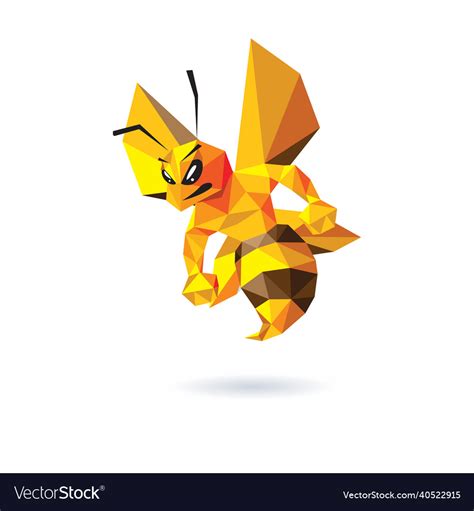 Bee Mascot Design Royalty Free Vector Image Vectorstock