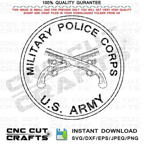 Us Army Military Police Corps Svg Logo Insignia Badge Patch Monogram Emblem Dxf Svg For Cricut