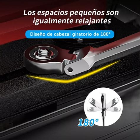 Set Pzs Llave Inglesa Combinada Tipo Matraca Ajustable Eo Safe