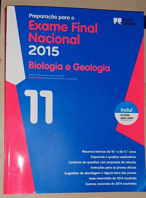 Exame Final Nacional Biologia E Geologia Odivelas Olx Portugal