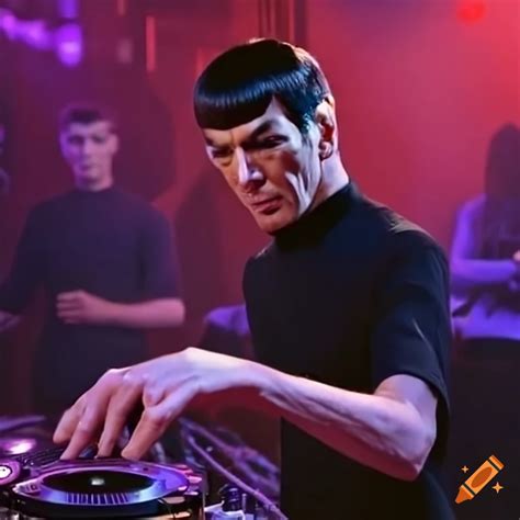 Mr Spock As A Dj In A Nightclub On Craiyon