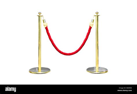 Stanchion With Red Rope Hi Res Stock Photography And Images Alamy