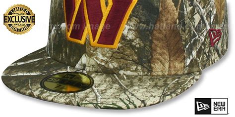 Washington Commanders NFL TEAM-BASIC Realtree Camo Fitted Hat