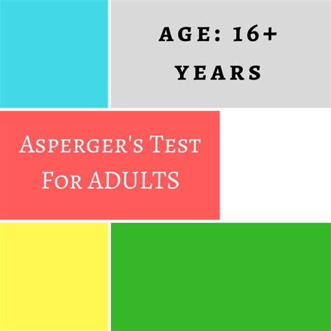 ASPERGER S TEST FOR ADULTS Recommended Age 16 Years