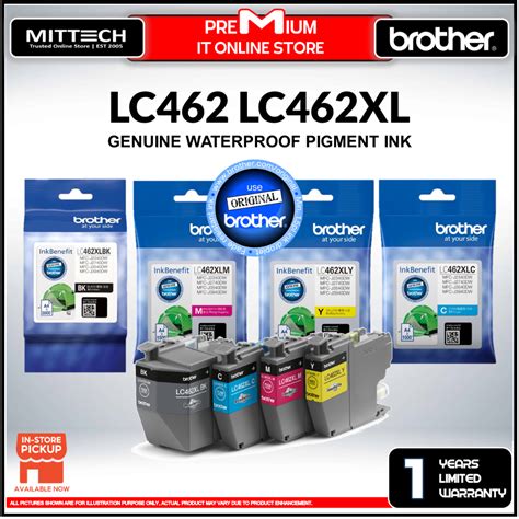 Brother Original Genuine Ink Cartridge LC462 LC462XL For J2340DW