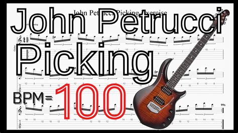 Dream Theater Picking Exercise Guitar John Petrucci Bpm