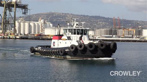 Crowley Powerful Tug Veteran Assists Deep Draft Vessels In San Pedro