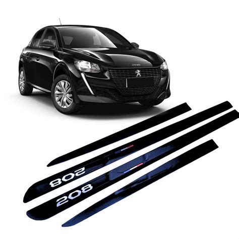 Friso Lateral Novo Peugeot Preto Perla Shopee Brasil