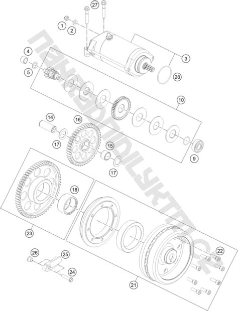 Náhradní díly KTM Schéma ELECTRIC STARTER pro model KTM Naked Bike