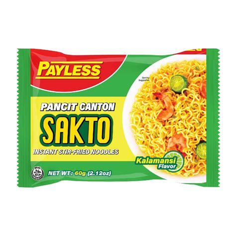 Payless Pancit Canton Instant Noodles Sakto Kalamansi 60g