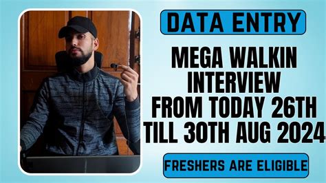 Data Entry Job Mega Walkin Drive Non Voice Process Job Freshers