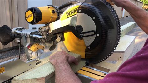 Notch A 4x4 Post With Sliding Mitre Saw YouTube