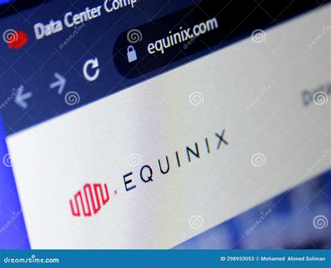 Equinix company logo editorial stock photo. Image of eqix - 298933053