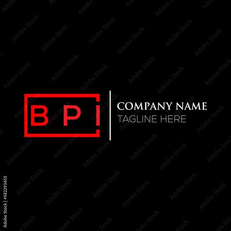 BPI letter logo design on black background. BPI creative initials letter logo concept. BPI ...