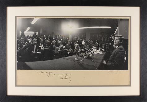 John F Kennedy 1960 Signed Campaign Photograph Rr Auction