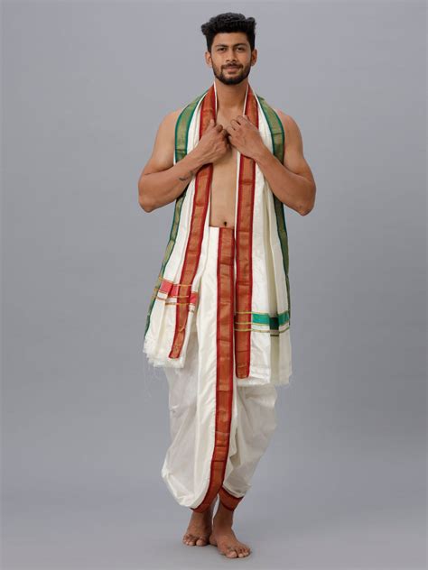 Silk Panchakachams Silk Dhoti For Wedding Silk Kache Panche Silk Dhoti For Men Ramraj Cotton