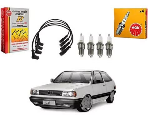 Kit Vela Cabo Original Volkswagen Gol Quadrado Ap