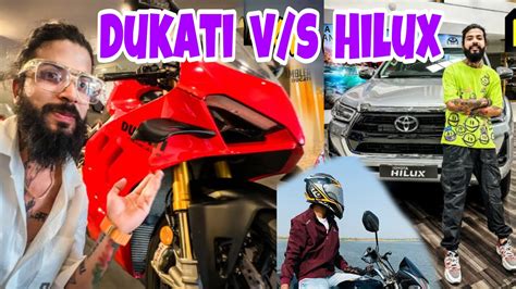 Theuk07rider New Superbike Ducati Panigale V4s And Hilux Car Ki