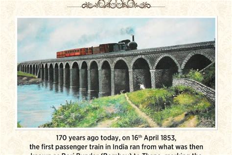 On This Day In 1853 Indian Railways First Passenger Train Ran From