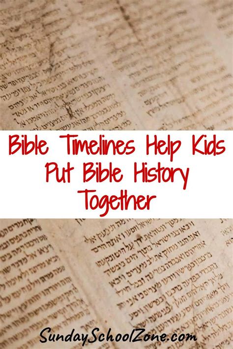 Free Printable Bible Timeline For Use At Home Or Church