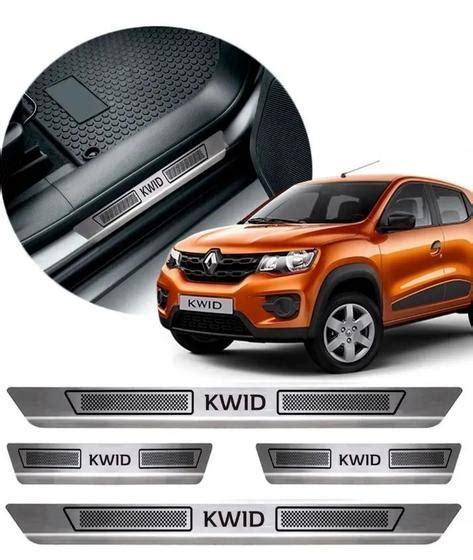 Jogo Soleira De Porta Aco Inox Renault Kwid Nacional Brinco