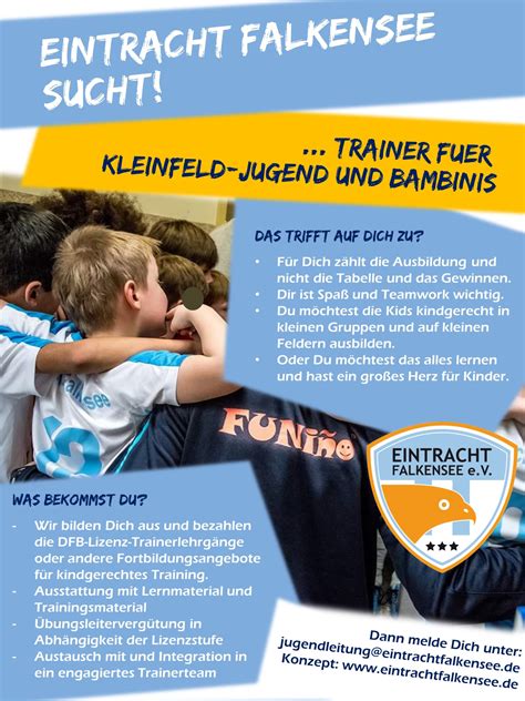 Trainer, Motivator und Teamplayer gesucht – Eintracht Falkensee
